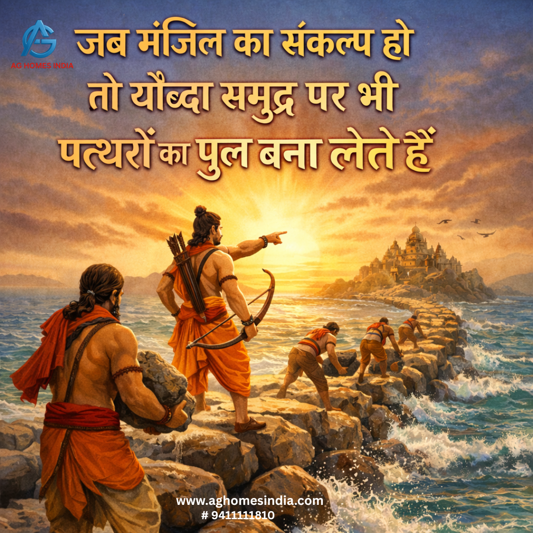 जब मंज़िल का संकल्प हो तो योद्धा समुद्र पर भी पत्थरों का पुल बना लेते हैं