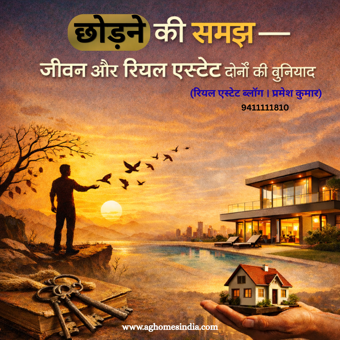 छोड़ने की समझ — जीवन और रियल एस्टेट दोनों की बुनियाद