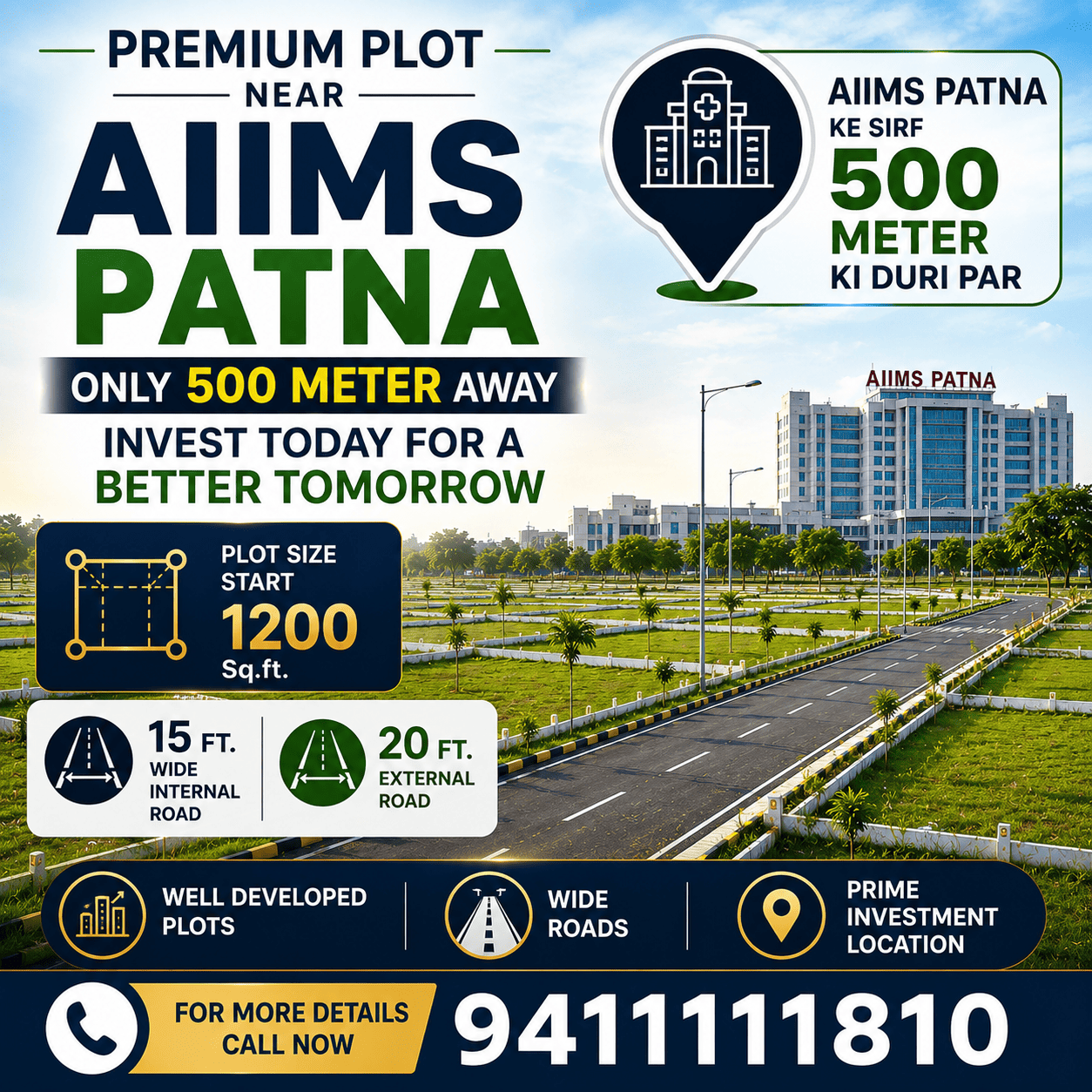 Premium Plot Near AIIMS Patna – A Smart Investment for Your Future